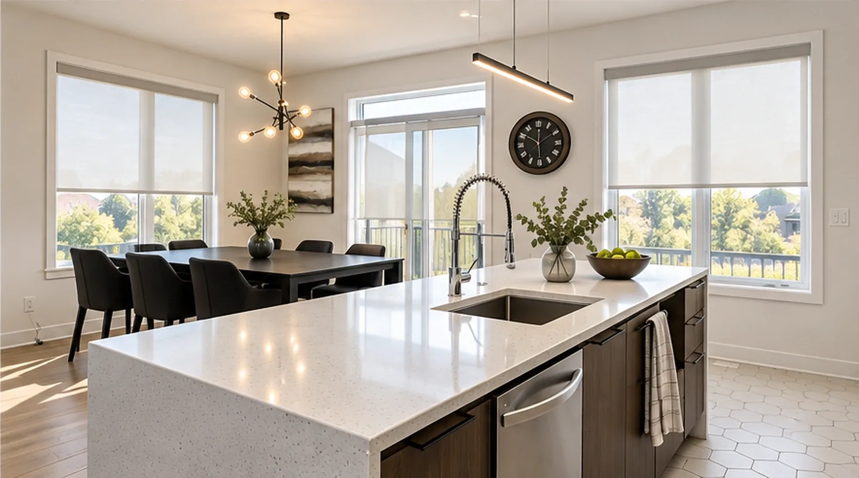Toiles à rouleaux — Cuisine et salle à manger