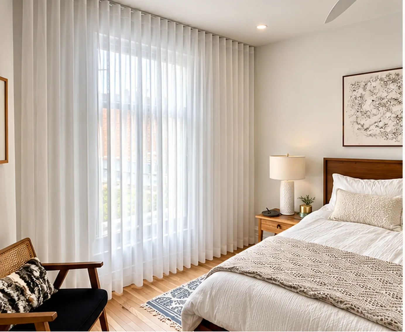 Rideaux voilage — Chambre